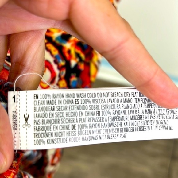 Forever 21 - Bright Orange With Colorful Design Halter Maxi Dress Size Small - Picture 11 of 11